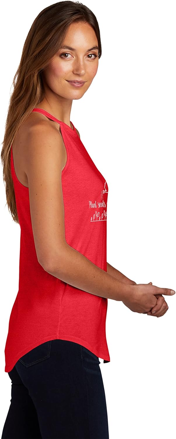 Plant Seeds of Kindness Shirt Inspirational Gardening Quote Graphic Top Triblend Tank Top Racerback Rocker