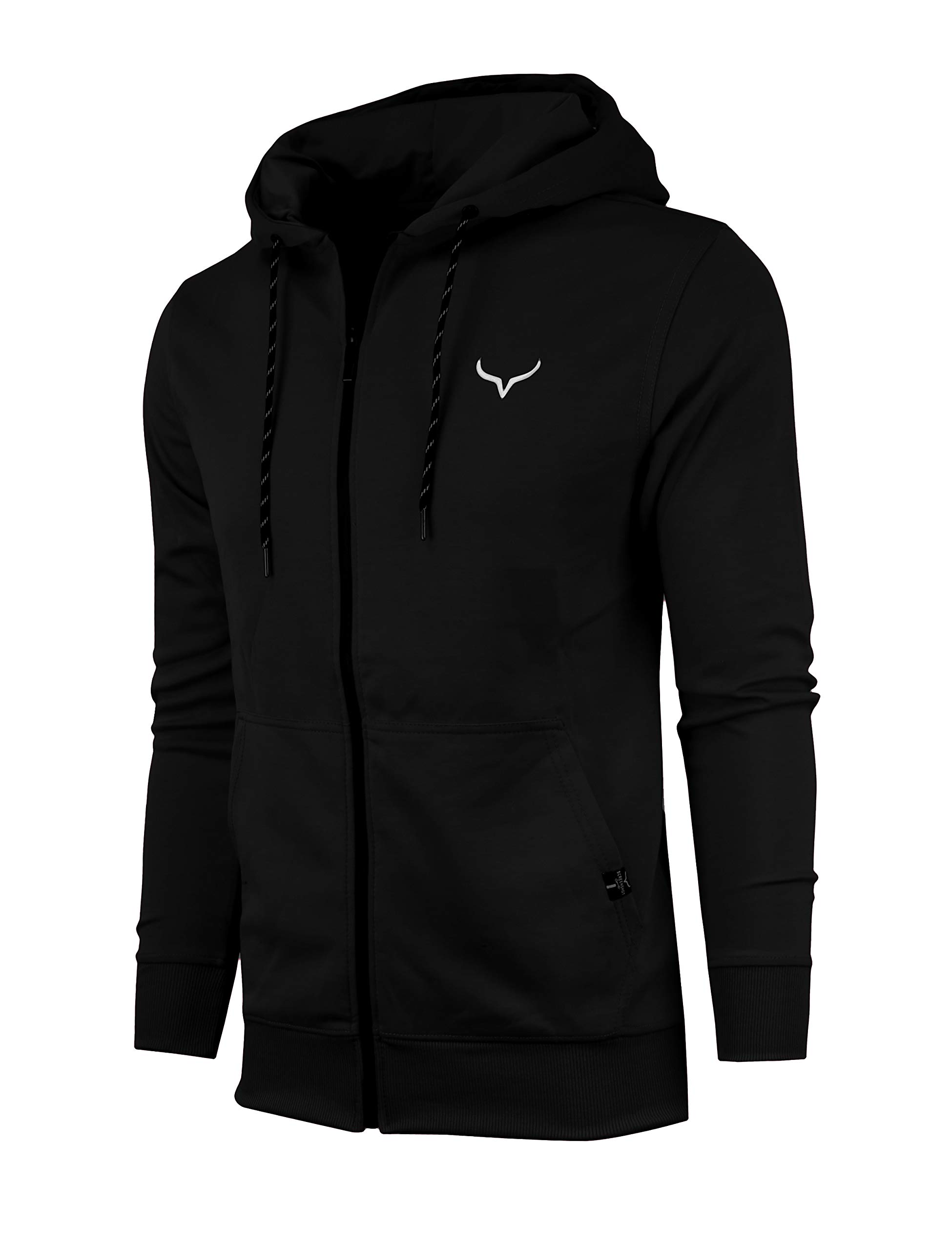 SCREENSHOT Sports Men's Gym Workout Full-Zip Hooded Active Sweatshirt