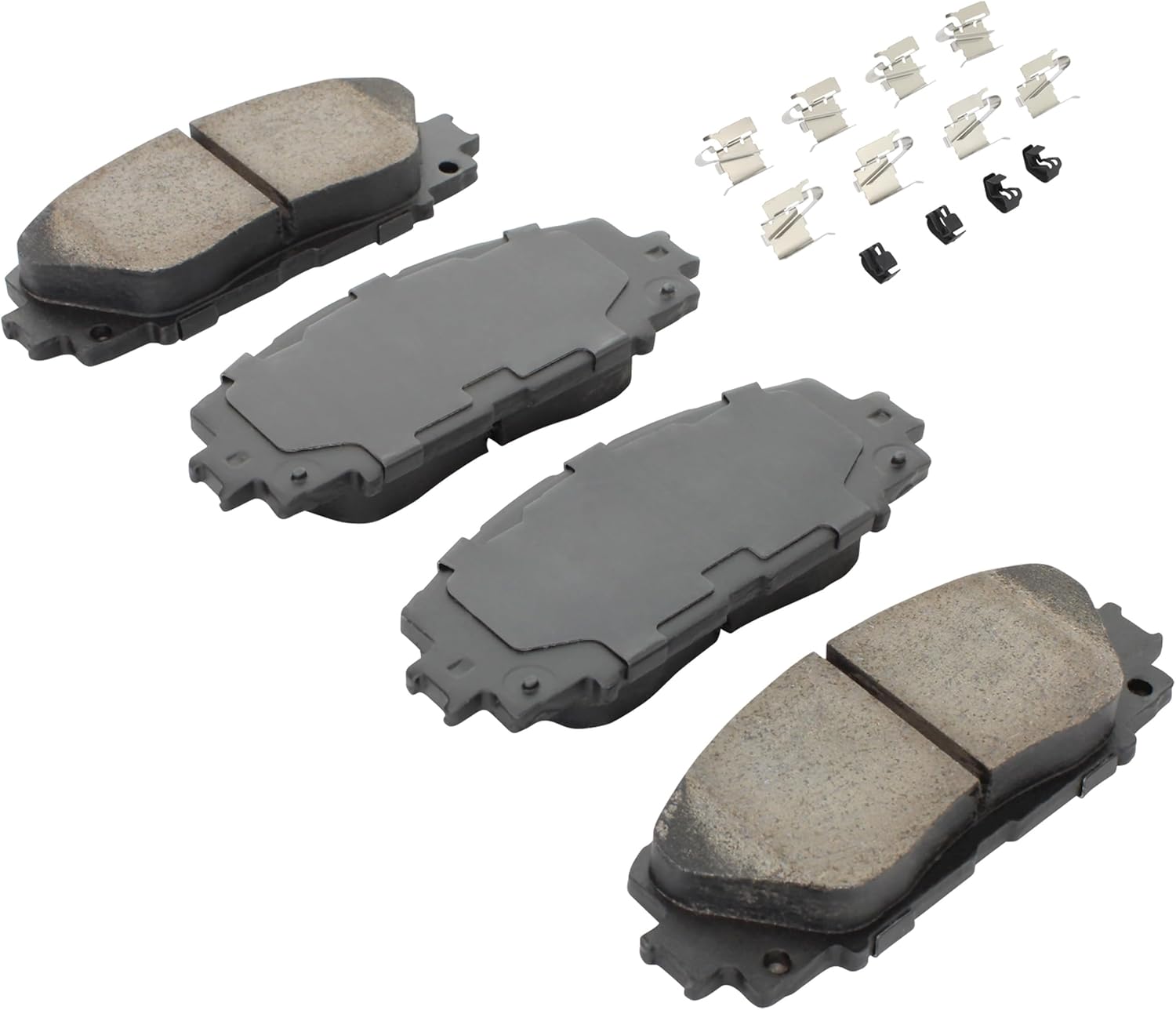 QUALITY-BUILT Front Ceramic Brake Pads, Black Series 1003-1184C, Compatible with 2007-2019 Scion/Toyota (iQ,Prius C,Yaris,Yaris R)