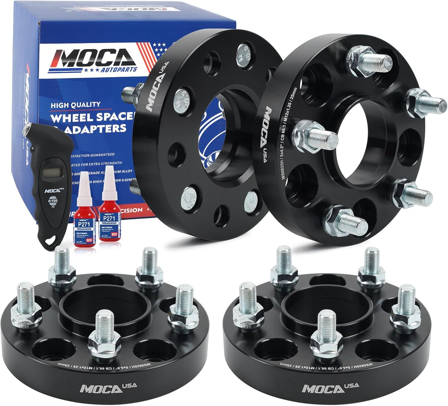 MOCA 25mm 5x114.3 Hubcentric Wheel Spacers (66.1mm Bore