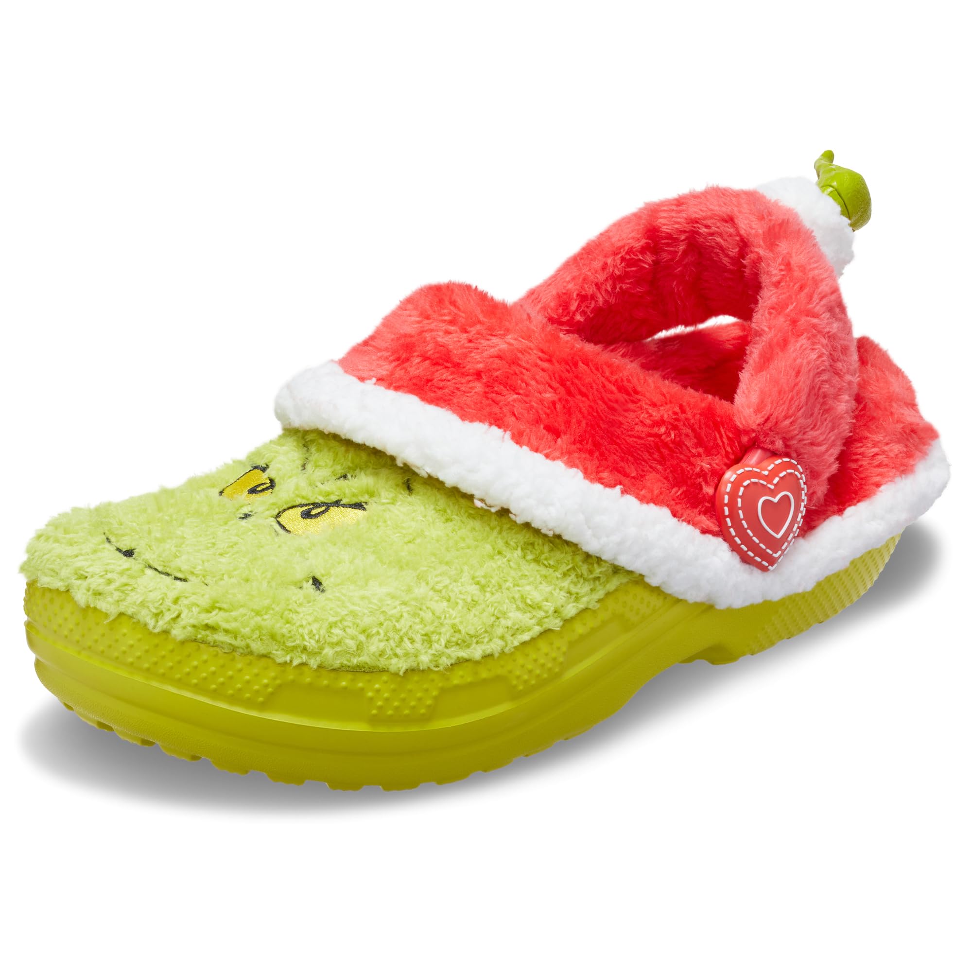 Crocs Unisex Kids Clog, The Grinch Classic Lined Clog K, Multi, 2 UK Child
