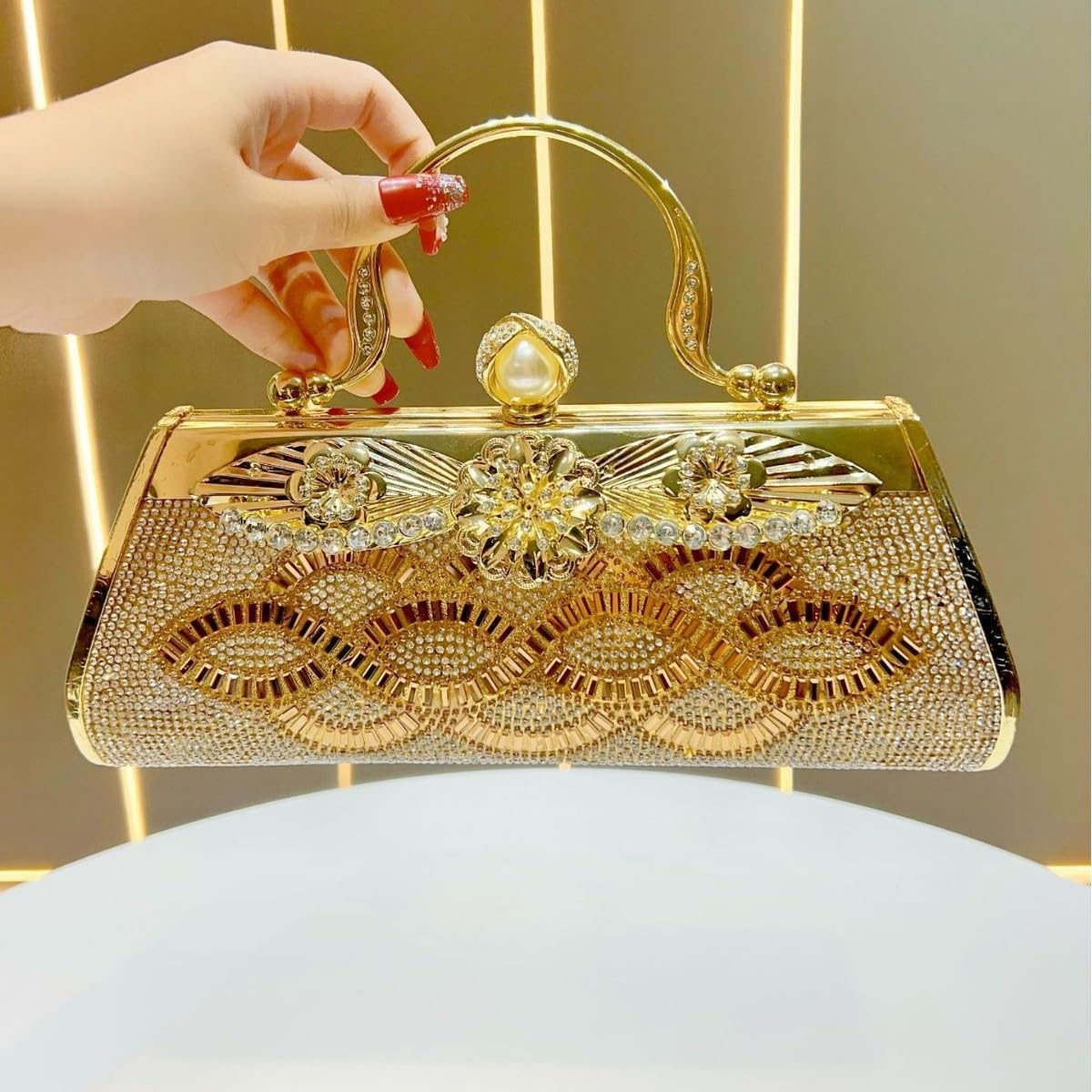 Wedding Prom Women's Evening Bag Dress Banquet Bags Hand-held Single Shoulder Slanted Hanging Handbag Formal Events Banquets