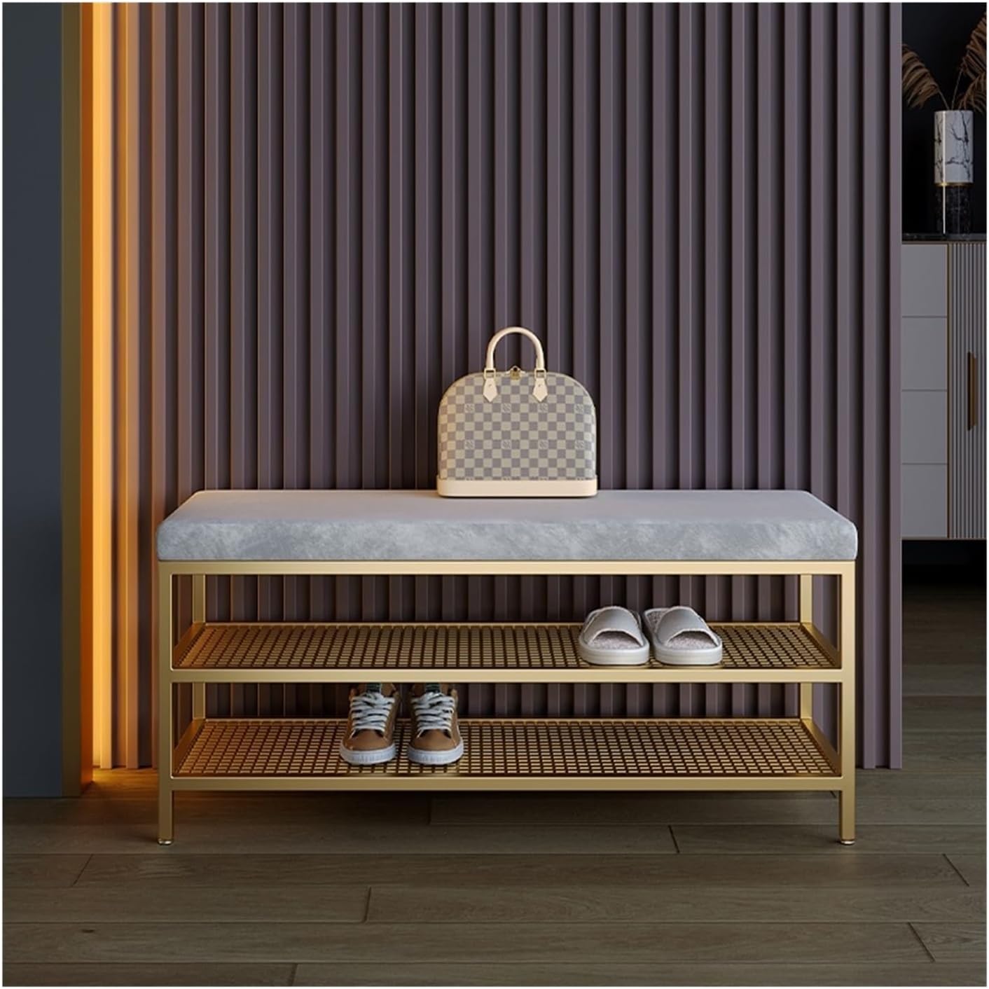 Home Furniture, Shoe Rack Clothing Desk Tower Hidden Show Dining Seat Cupboard Bench Archivadores(Red)