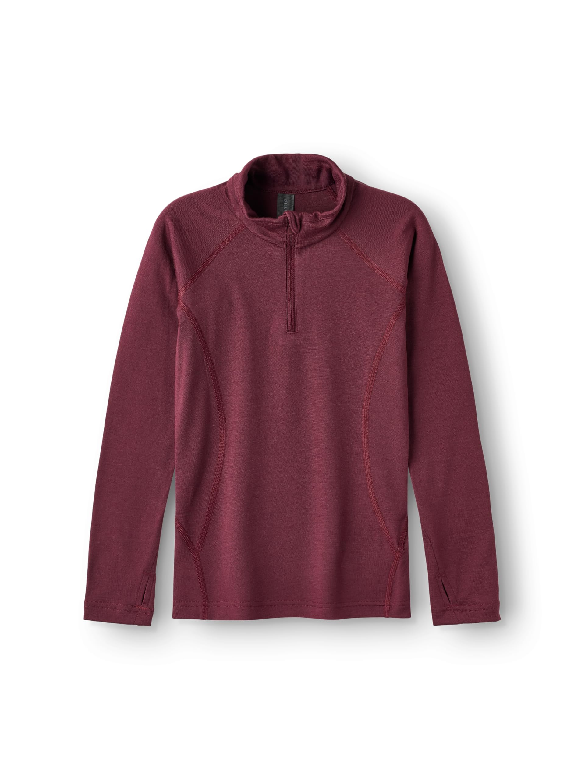 Dilling Kinder Merinowolle Halfzip Langarmshirt Baselayer Unterwäsche Sport Outdoor atmungsaktiv