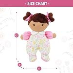 June Garden 9" Ma première poupée Zuri - Poupée en peluche douce - Coupe florale rose