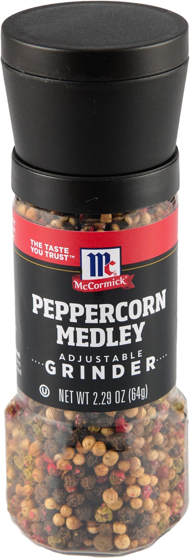 McCormick Peppercorn Medley Adjustable Grinder, 2.29 oz