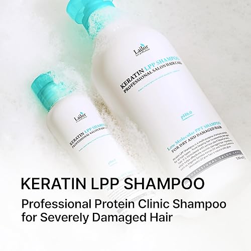 Miniatura 2 de LADOR Keratin LPP Champú para el cuidado de los daños con proteínas y aceites vegetales, pH equilibrado subácido para cabello seco y dañado y rizado