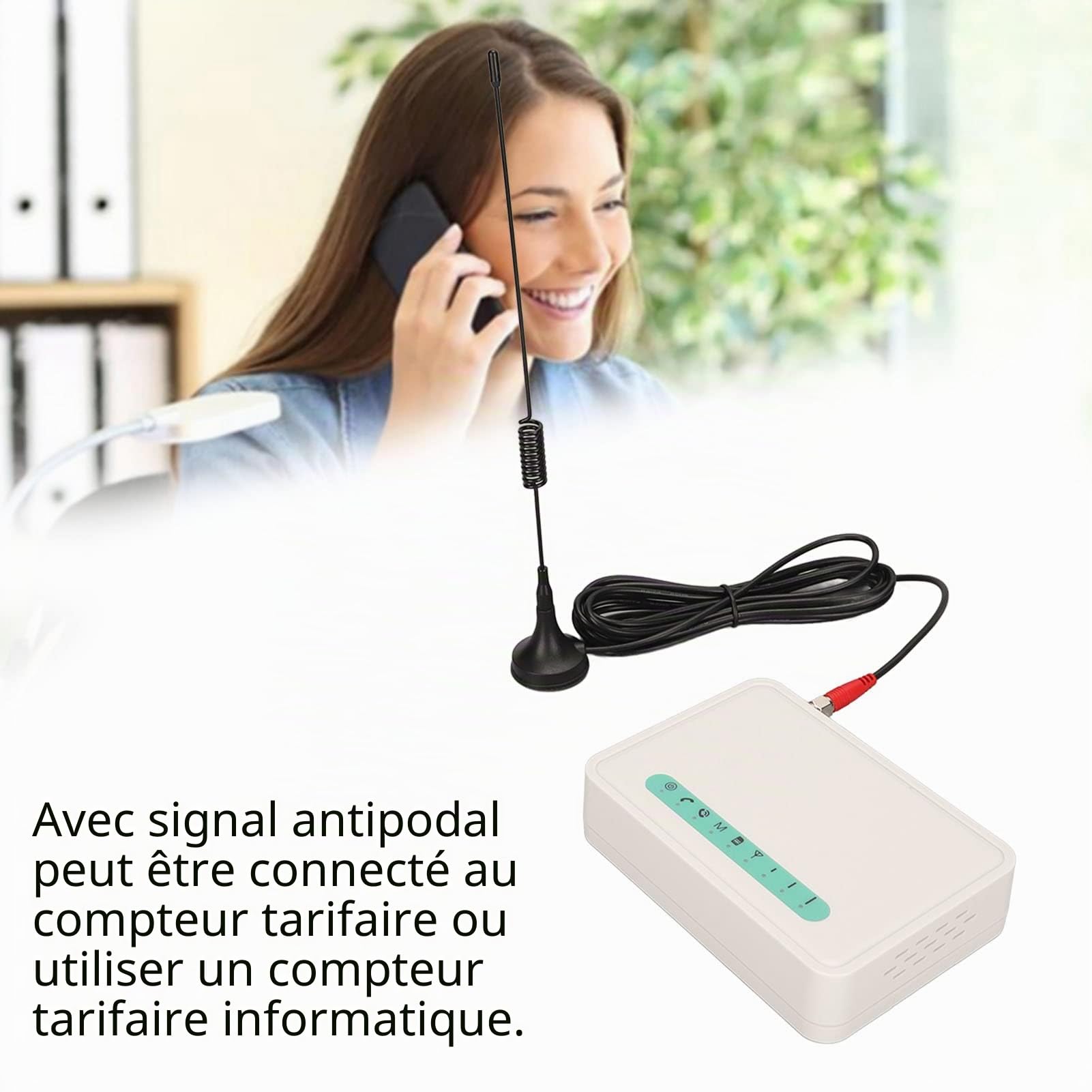 Combinateur téléphonique GSM, terminal sans fil fixe, combinateur GSM, répéteur GSM, répéteur de signal pour téléphones portables, dialer ID GSM Quad Band RJ11 avec mémoire numérique