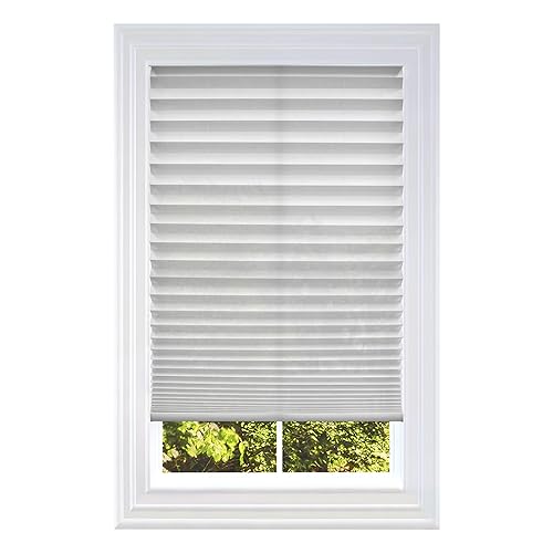 BlindsAvenue Cut-At-Home Cordless Pleated Window Shades, Kitchen, Bedroom, No Drill
