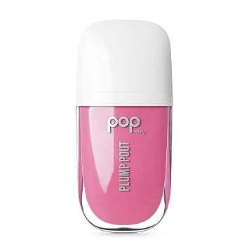POP Beauty PLUMP POUT | FUSCHSIA FREESIA - زيت الشفاه المتضخم وغطاء الشفاه المرطب | زيت الشفة المغذي طويل الأمد ، غير لاصق