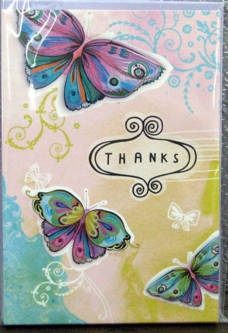 Hallmark Stationery TYN4196 Butterflies Thank You Notes Amazon.ca Home