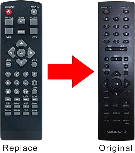 Miniatura 2 de Allimity NA475 NA475UD - Control remoto reemplazado para reproductor de DVD/CD Magnavox BDP170MW8 DP170MW8 DP170MW8B