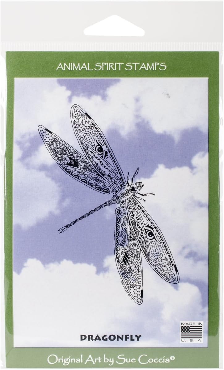 Earthart International EA564348 Cling Stamp 4.25 x 7 in. - Dragonfly
