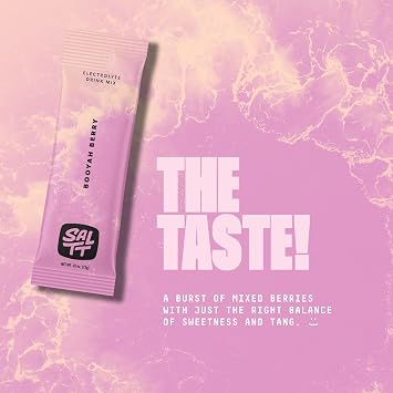 Keto Chow SALTT Electrolyte Packets - Booyah Berry (30 Sticks) - Zero Sugar