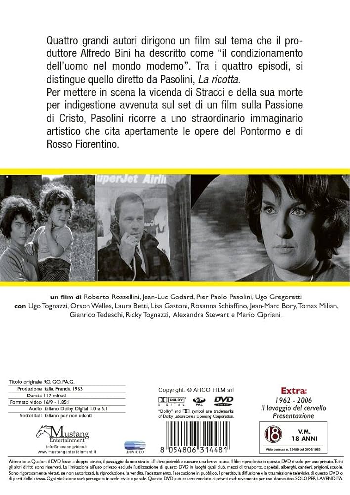 Rogopag [DVD]: Amazon.it: Jean-Luc Godard ; Pier Paolo