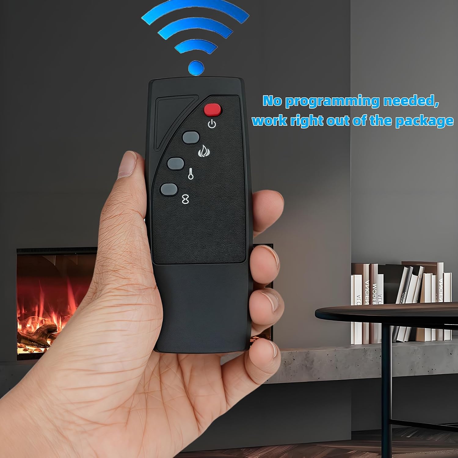 Replacement Remote Control for Twin Star Electric Fireplace Stove Heater Infrared Remote Controller DFI-4108-02 DFI-4108-02-A03 DFI-5017-01 DFI-5017-02 DFI-5017-03 DFI-5017-04