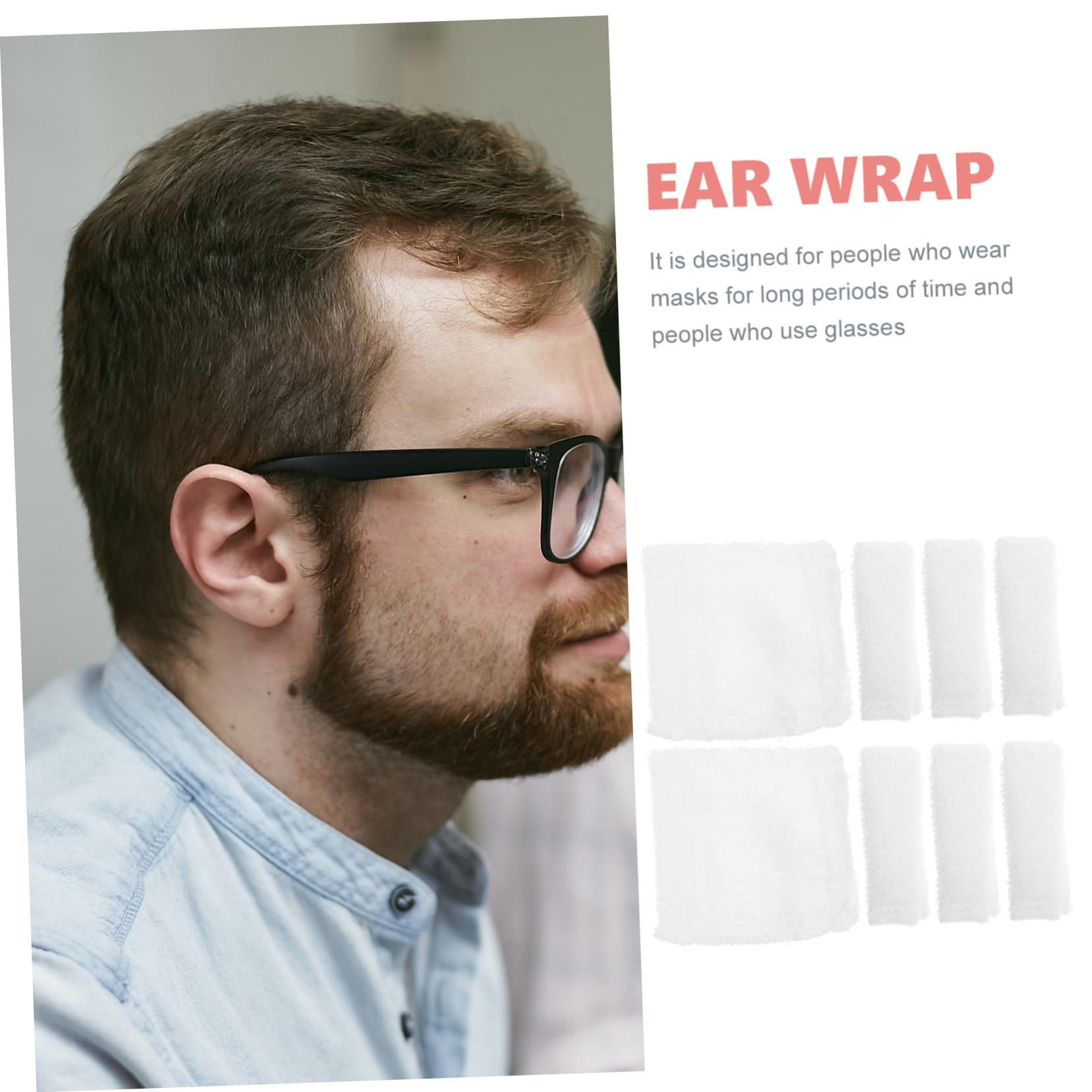 Almohadillas Protectoras Para Los Oídos Protector Auditivo Auditivos Almohadillas Para Orejas Para Facial Suministros De Gafas De Sol 8 Piezas X 4