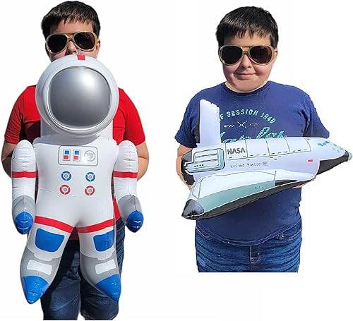 Miniatura 3 de Impresionantes figuras inflables grandes de astronauta del transbordador espacial. Vinilo. Inflar pared, decoración de techo de mesa. Perfecto