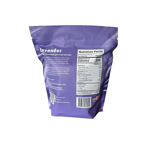 Miniatura 8 de SLOJO - Polvo de chocolate blanco lavanda  Mezcla de bebida prémium para bebidas calientes y frías, polvo gourmet, mezcla de bebida vegana con sabor