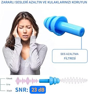 23dB Washable Earplug Drawstring Waterproof, Noise Canceling Swim Spigot For Sleep Travel