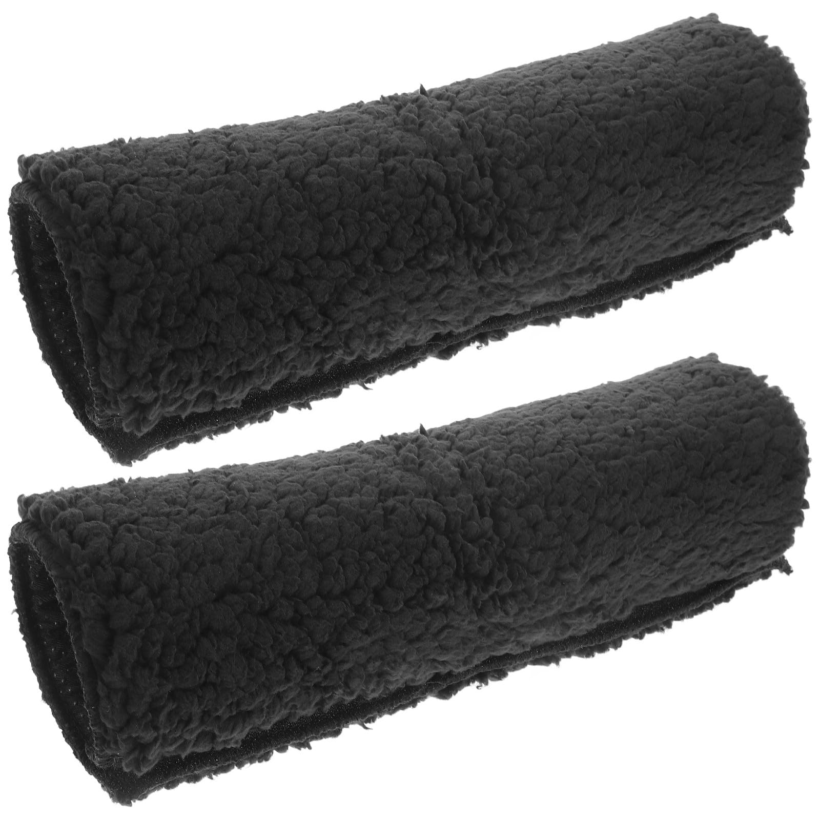 Funda para Repozos de Silla Desmontable de Piel de Oveja Almohadilla Anslizante y de Vellón para Sillas de Oficina Ruedas 1 Par Cojín Cómodo para Alivio