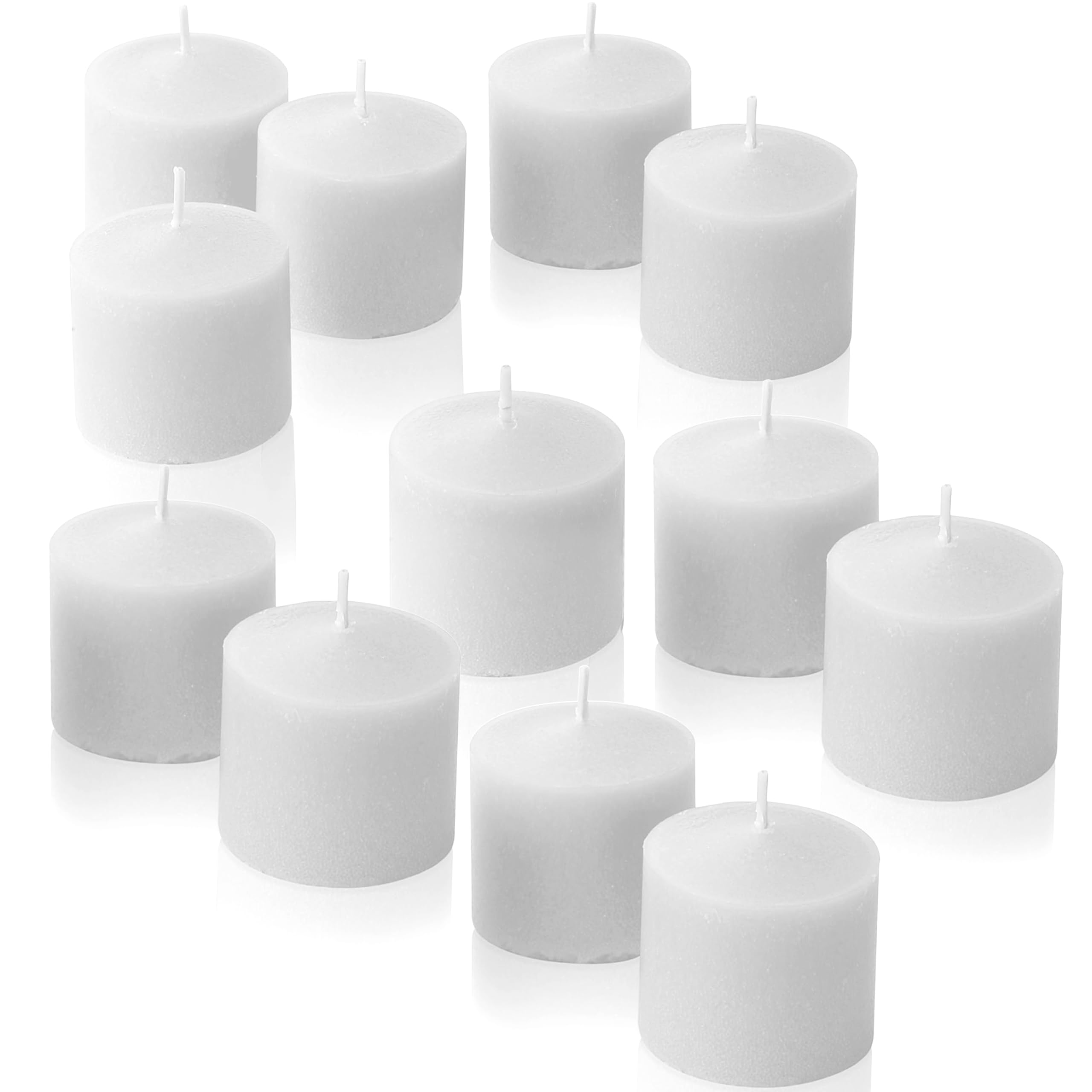 Fresh Linen Scented Votive Candles, Set of 12-1.25" Wax Candles for Home, Scented 10 Hour Burn Time - Aromatherapy, Spa Ambiance, Table Centerpieces &amp; Home Décor