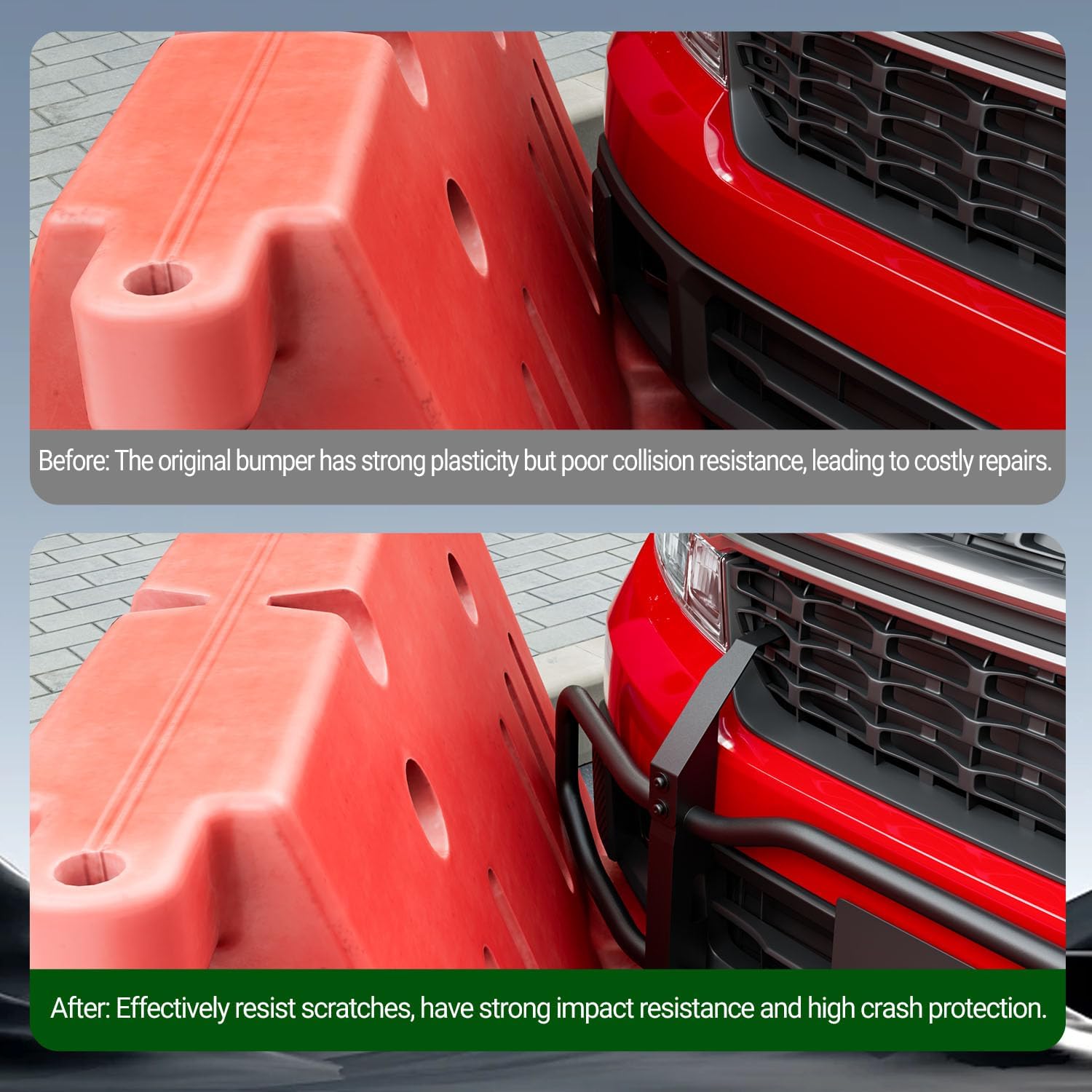 Bull Bar Compatible with 2022-2024 Ford Maverick XLT Brush Guard Grille Brush Guard Front Bumper NO 2025 Replacement for 2022-2024 Ford Maverick XLT Accessories