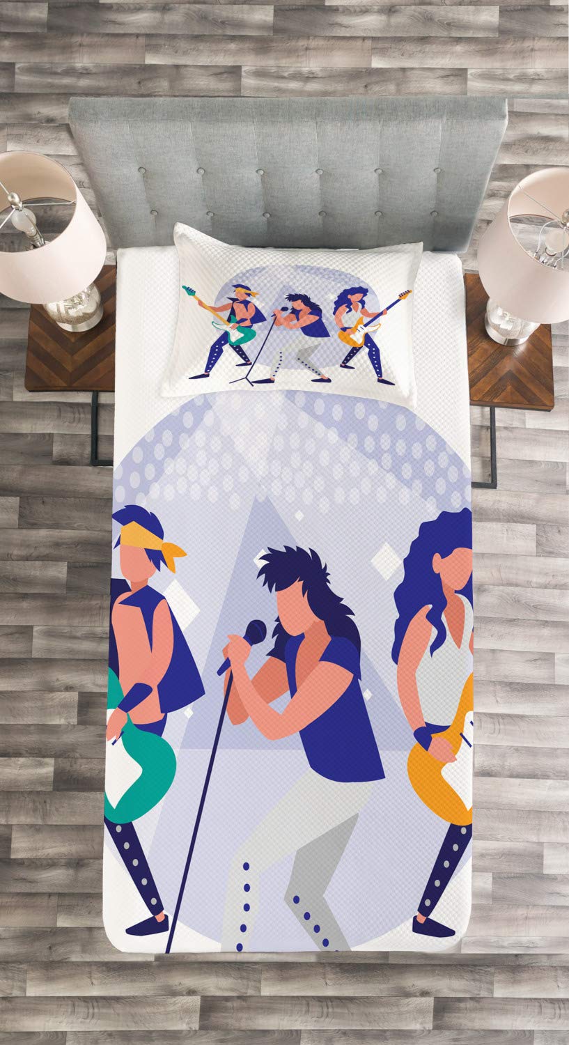Tappeto Da Parete E Copriletto ABAKUHAUS Rock Band - 230x140 Cm - Multicolore, Morbido