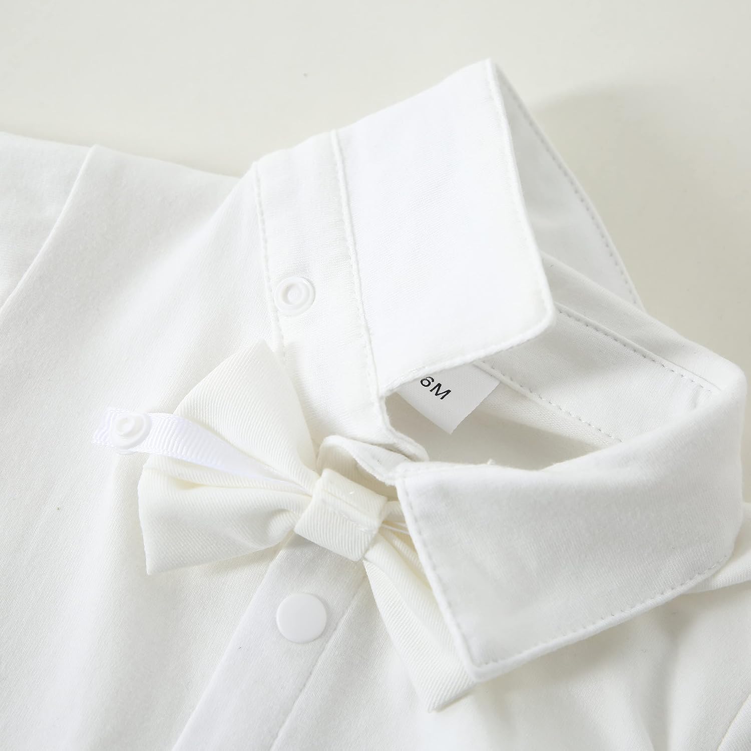 DISAUR Baby Boy Clothes Toddler Boy Outfits 4PCS Gentleman Dress Romper/Vest/Pants/Bow Tie Cotton Suit Sets - Image 3