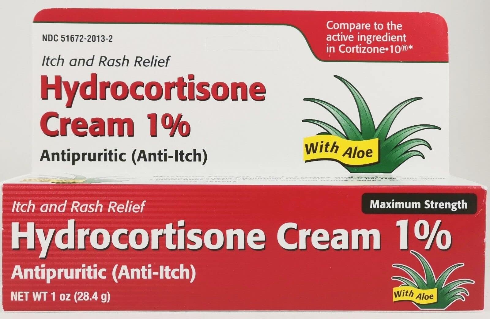 1 % Maximum Strength Anti-Itch Cream With Aloe Vera By Taro, Pegable - 1 Oz