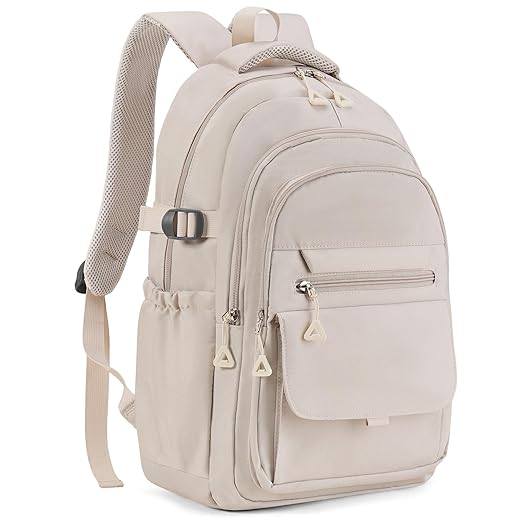 GAEKEAO Commuter Laptop Backpack 15.6" Laptop Sleeve, Large Main Compartment for Everyday Carry, One Size - Beige