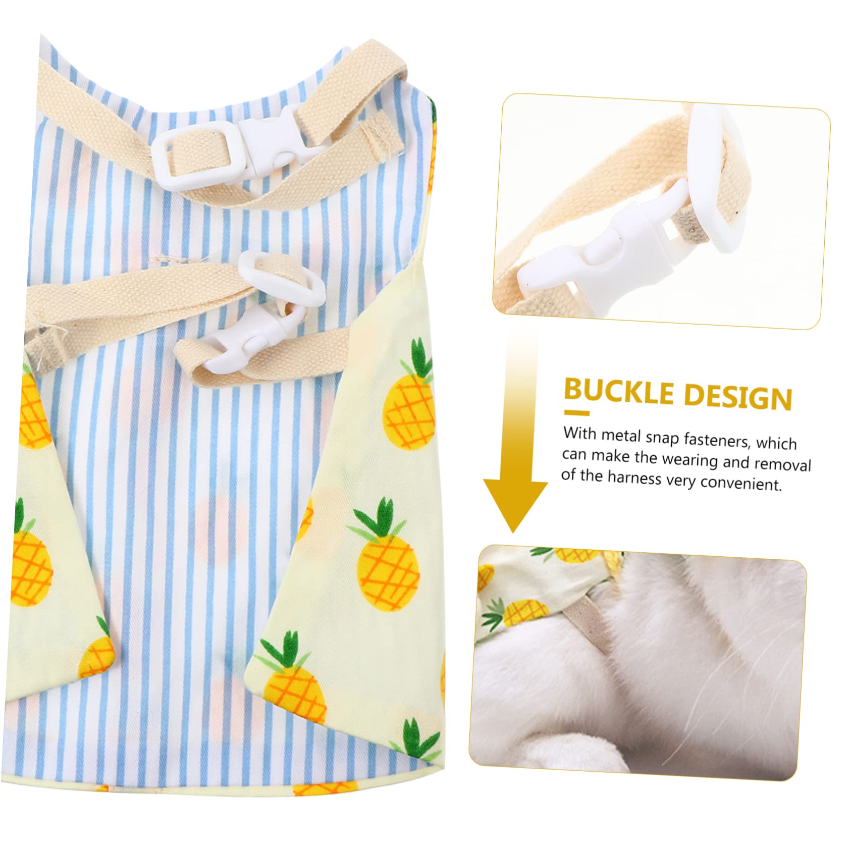 Angoily 3sätze Bunny Stripe Geschirr Haustiere Verstellbare Kaninchenleine Mit Niedlichem Hut Und Kleidung Für Kleine Tiere Wie Zwergkaninchen Weich Und Bequem Für Feiertagsoutfits