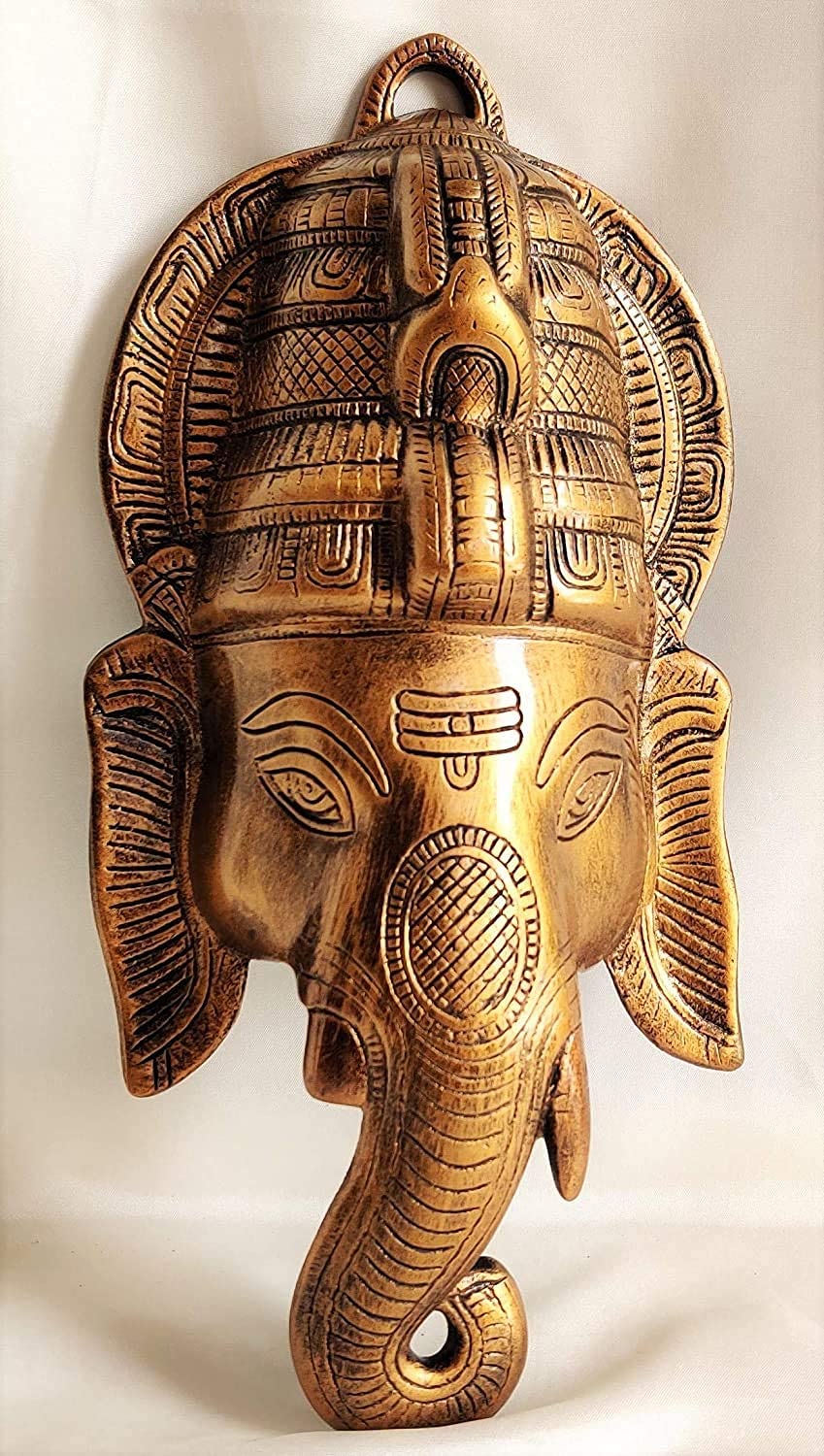 Buy Jexmon Akriti Brass Ganesh face Large(LBH 17 6 36CM) Metal Lord