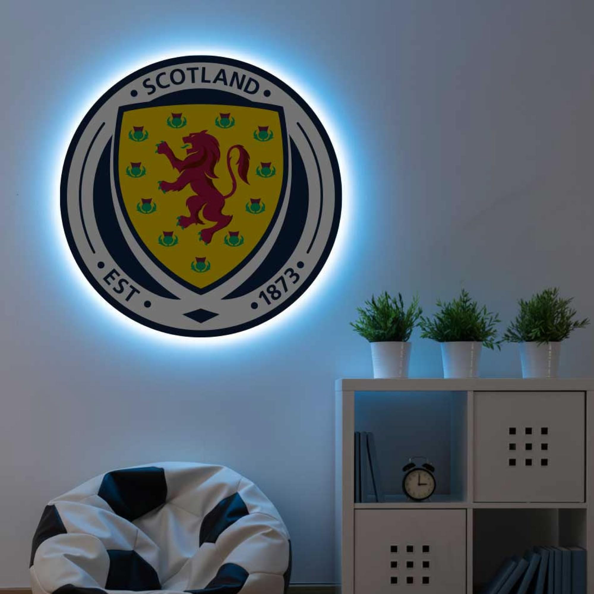 Themed Scotland Football Crest LED Backlit Wallpop