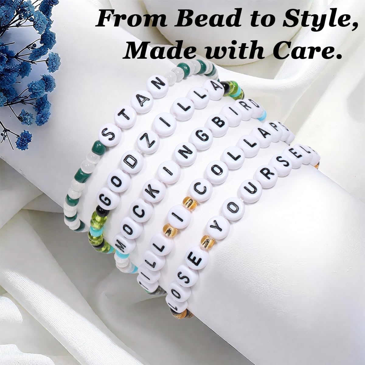 AICase for Eminem Merch Friendship Bracelets Set, Lose Yourself Bracelet