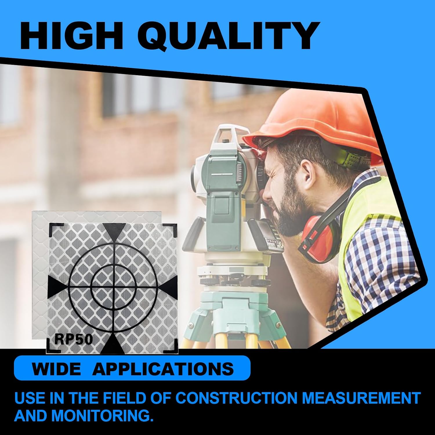 50X50MM 100PCS Reflector Targets for Total Stations
