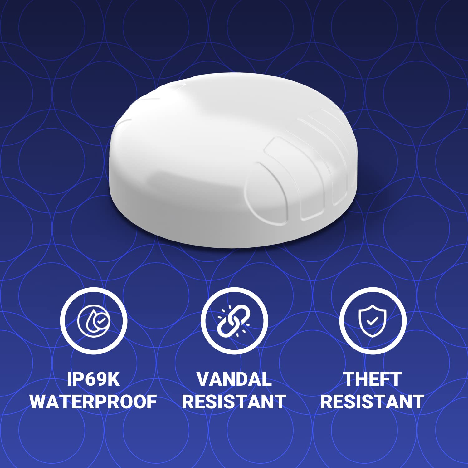 Poynting Puck-1 SISO Trasporto & Antenna M2M/IOT | 5G | 4G LTE | CBRS | 617-4200 MHz | Bianco