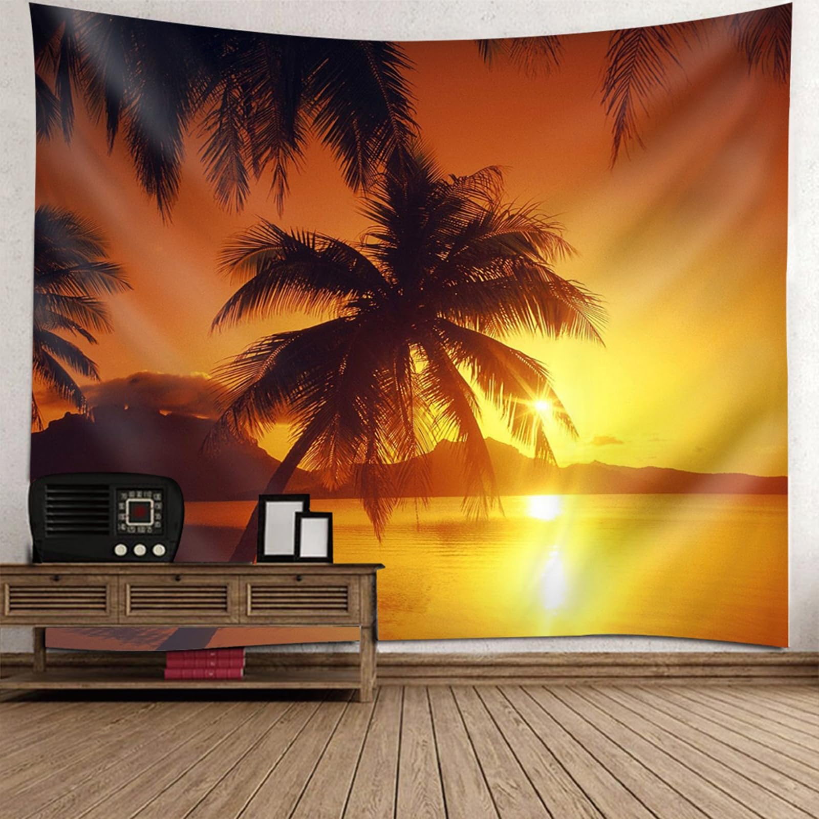 Tapiz de pared con puesta de sol para transformar tu habitación en un oasis 6