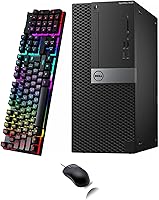 Renewed Dell OptiPlex 7050 Mini Tower Desktop: i5-7500, 16GB RAM, 512GB SSD, Windows 11 Pro, WiFi+BT, Keyboard & Mouse