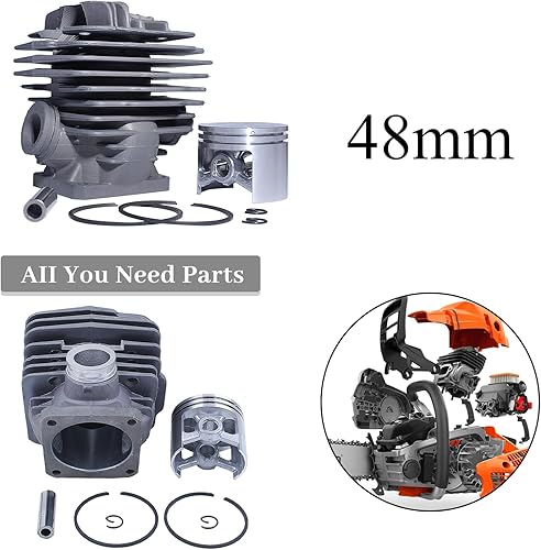 Miniatura 2 de Haishine Kit de pistón de cilindro de 1.890 in para STIHL MS360 MS340 036 034 MS 340 360 Motosierra Motor Parts #11250201206