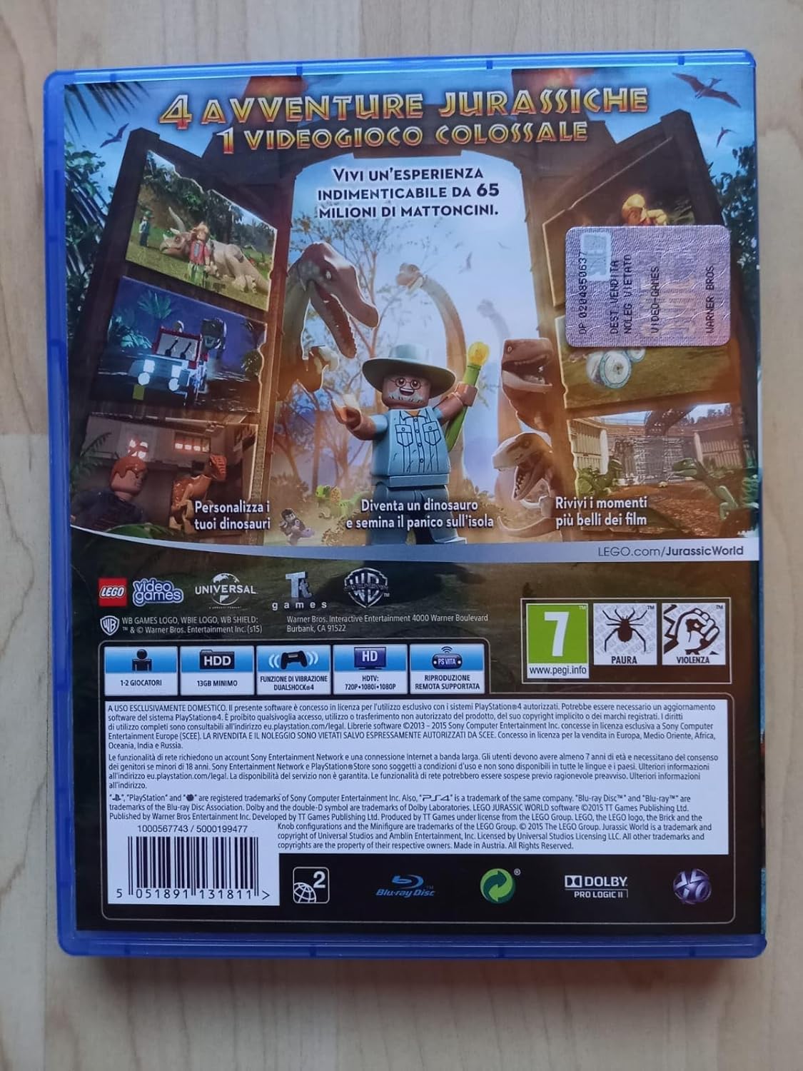 LEGO Jurassic World - PS4