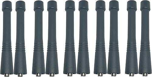 VHF - Antena de doble vía para Motorola CP150, CP200, CP200D, CP200XLS, CT250, GP320, GP328, GP340, GP380, GP640, HT750, HT1250, HT1550 (10 unidades)