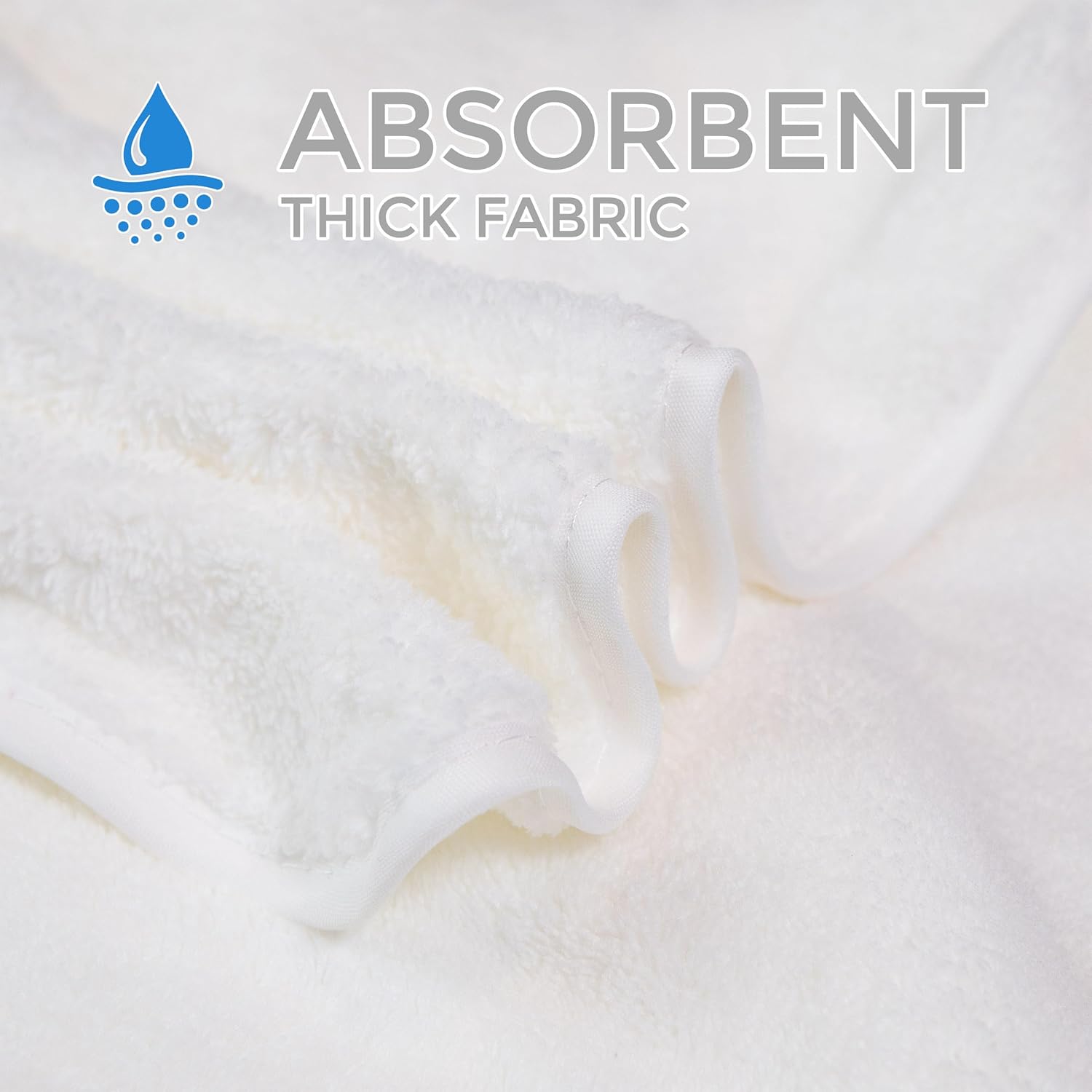 Ioly's Hooded Baby Bath Towels for Newborn Essentials 41" (Large) Set 3 Towel with Hood for Kids Babies Toddler Infant Baby Towels with Hood Cosas para Bebes recien nacidos (White/Pink/Orange)