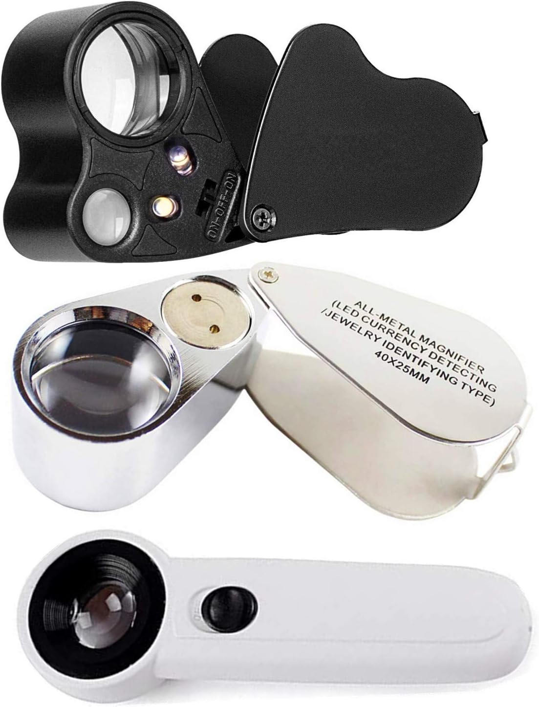 Jewelry Loupes,30X40X60X Loupe Magnifier Series ,Portable Foldable