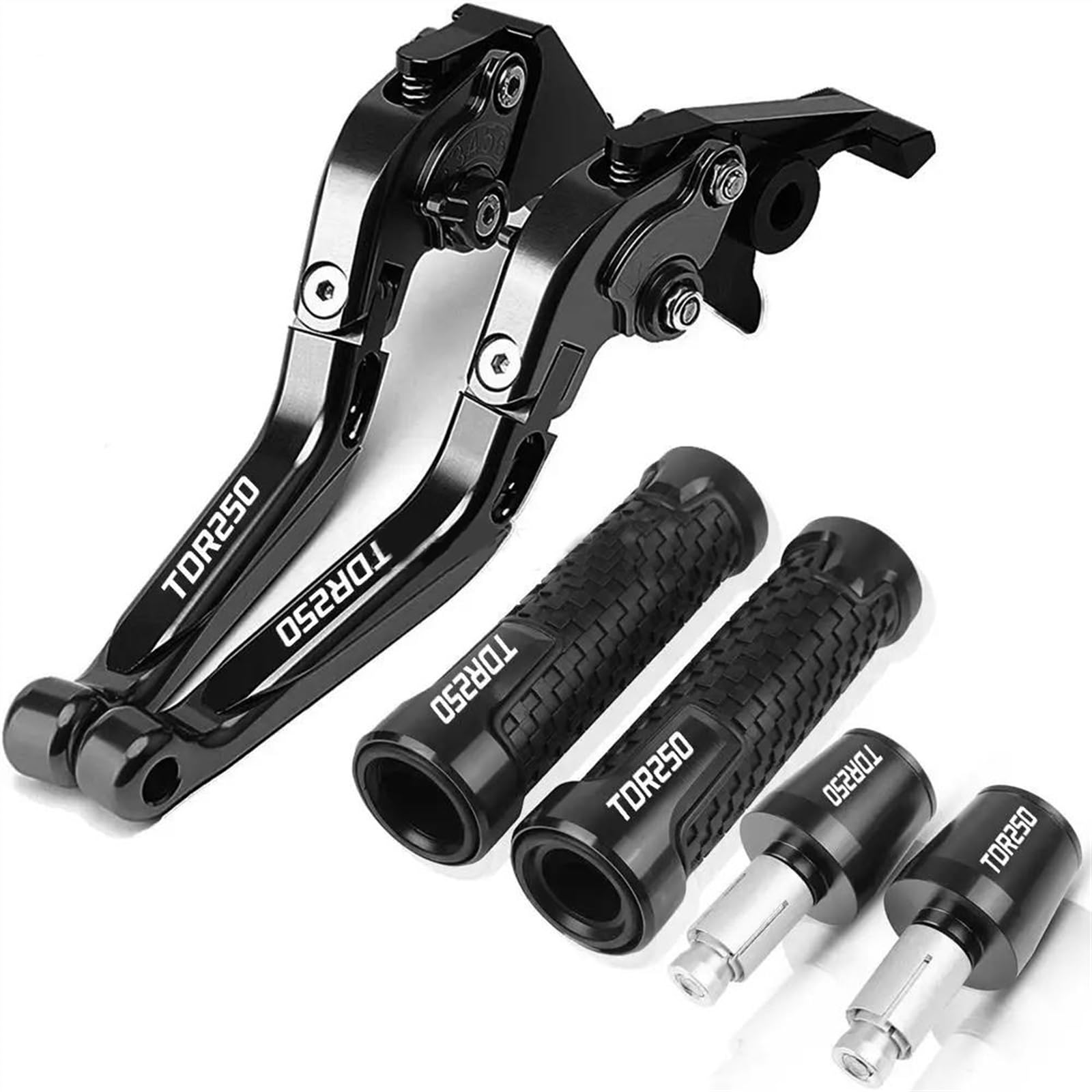 Leviers réglables Yamaha TDR250 avec poignées alu pour un freinage précis