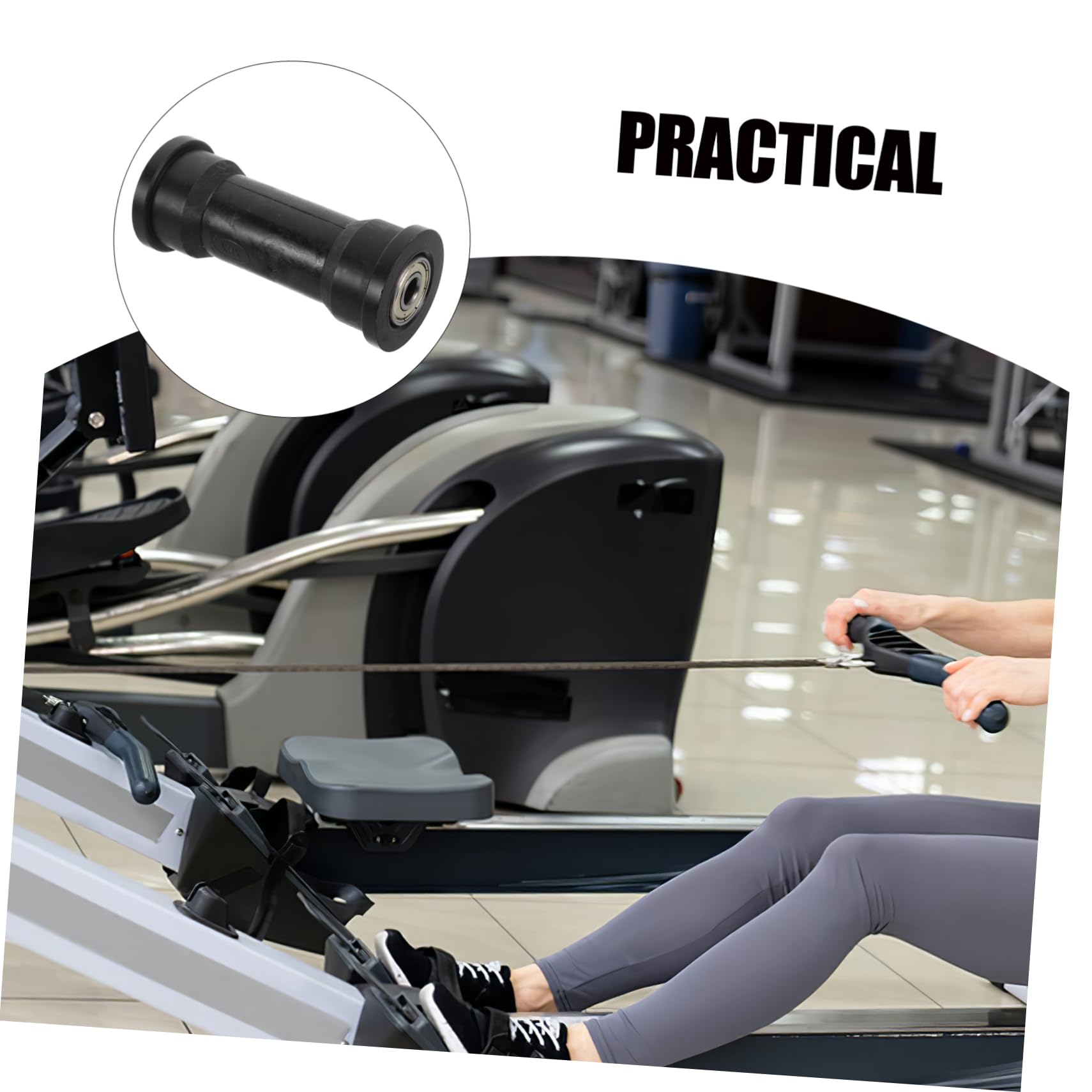 Toddmomy Pièces Détachées pour Rameur Poulie Dexercice Roulements pour Équipement De Fitness Poulie Robuste