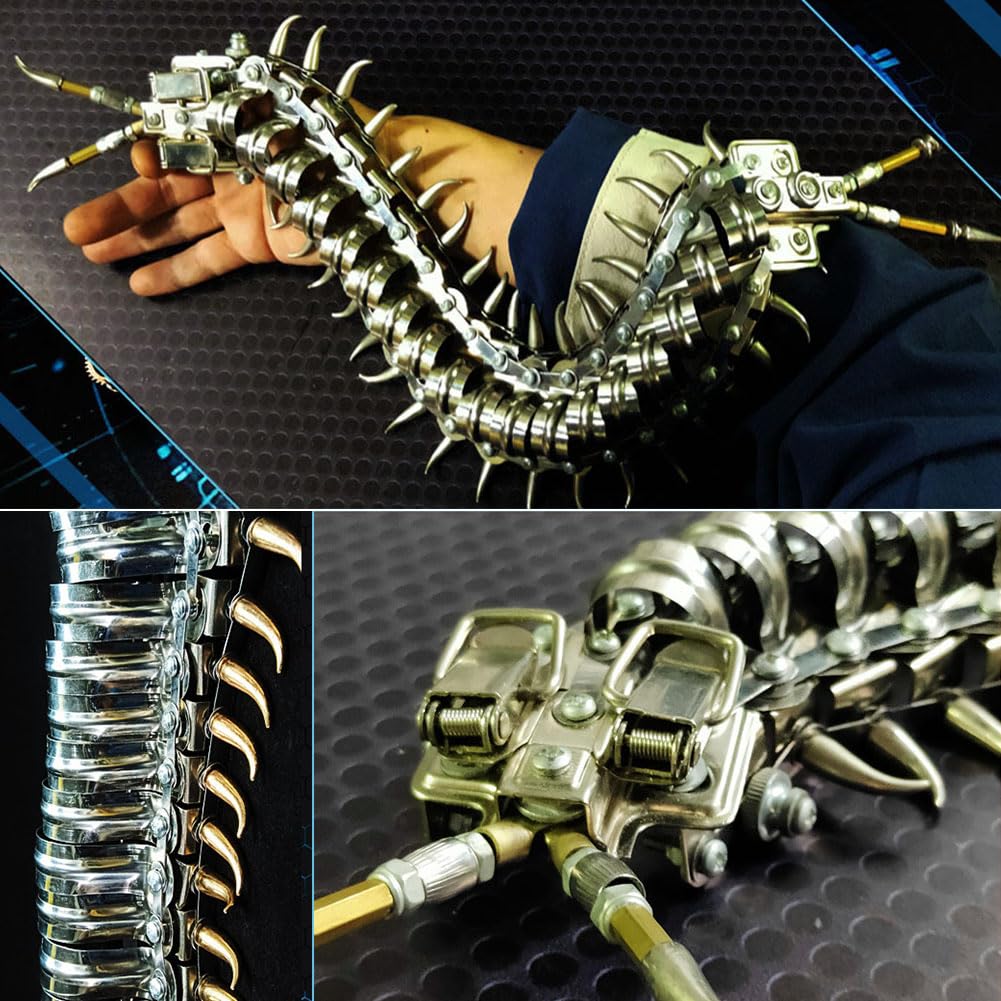 Puzzle 3d Z Metalową Stonogą MożLiwość Samodzielnego DemontażU KróL Stonoga Wykonywanie Modeli Mechanicznych Styl Steampunkowy Edukacyjny Zestaw Do MontażU Z NarzęDzia Ornamente