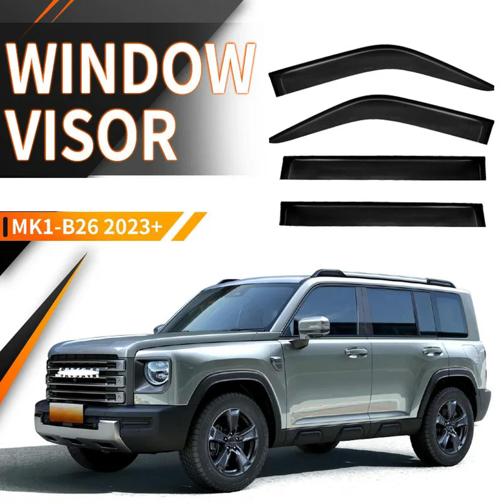 Osłony przeciwdeszczowe i osłony szyb samochodowych,Dla HAVAL Raptor 2023,osłony okienne,osłony przeciwwietrzne i osłony przeciwwiatrowe