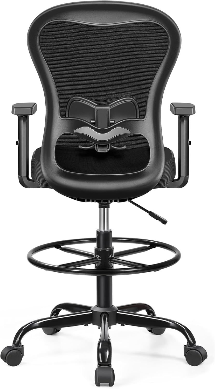 Primy Drafting Chair Ergonomic Tall Office Chair, High Back Breathable