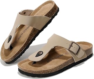 Project Cloud 100% Genuine Leather Thong Sandals Women Footwear - Memory Foam Insole Womens Sandals - Non-Slip Womens Flip... Price In India